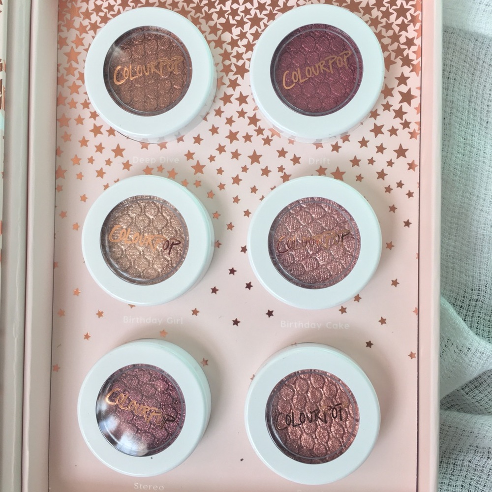 ColourPop LE super shock shadow collection BNIB